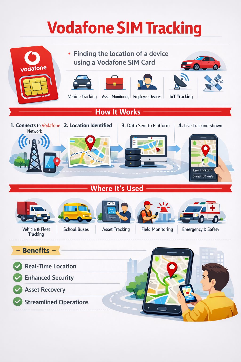 Vodafone SIM Tracking